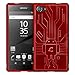 Sony Xperia Z5 Compact Case, Cruzerlite Bugdroid Circuit Case Compatible for Sony Xperia Z5 Compact - Red