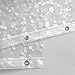 Eforcurtain Standard 72x72 inch Cobblestone Plastic Shower Curtain Liner with 3 Magnets EVA Semi-Transparent Bath Curtain Waterproof and Durable Vinyl Shower Liners