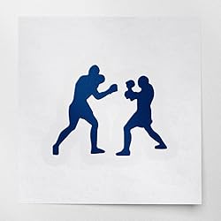 Transparent Decal Stickers of Boxers Boxing
