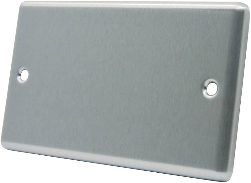Alliance Electrical AET CSC2GBP Satin Chrome Classical 2-Gang Double Blanking