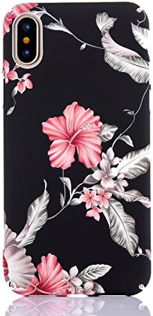 iPhone X Case, iPhone 10 Case, Amesica Noctilucent Floral Full Protective Case , [Perfect Fit], Flex Hybrid PC Material Protective Case Cover for Apple iPhone X (5.8 inch) - (2017)