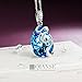 QIANSE “Venice Dream” Pendant Necklace Made with Teardrop Ocean Blue Crystals, Jewelry for Women, Birthday Gifts for her