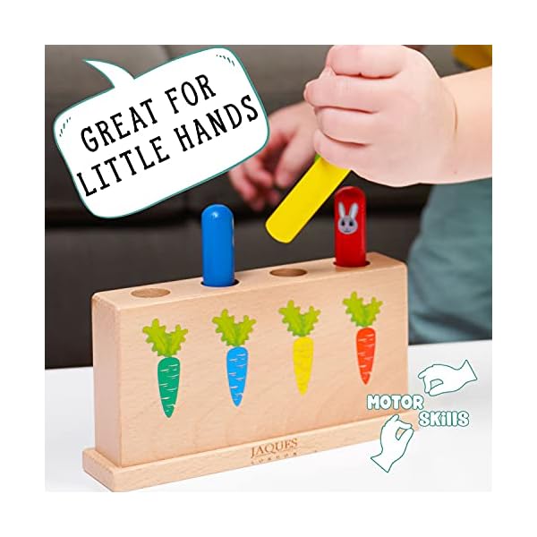 Jaques-of-London-Bouncing-Bunnies-Pop-up-Toys-Wooden-Pop-Up-Toy-Toddler-Montessori-Toy-Perfect-Montessori-Baby-Toys-Since-1795 Jaques of London Wooden Toys | Bunny Pop Up Toy | Toddler Educational Game | Gifts & Toys for 1 2 3 Year Boy Girl | 12…
