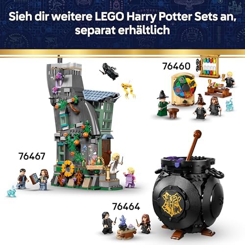 Harry Potter Schloss Hogwarts: Krankenflügel - DIY Set mit 7 Minifiguren - Modellbau mit Hermine und Ron Figuren - Kreatives Geschenk für Mädchen, Jungen und Fans ab 9 Jahren - 76463