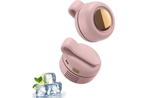 Portable Silent Mini Bladeless Fan Clip On, 2026 Upgrade Small Waist Clip Fan USB Rechargeable Rotating Fans, 3-Speed Waist F