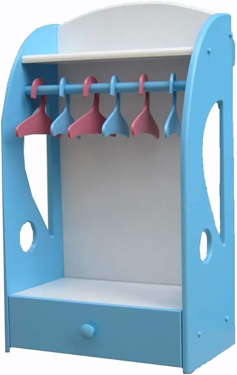 Amazon Co Jp ペットハウス ペットコートラックハンガー犬の服ハンガー犬猫収納ボックス無垢材ワードローブ乾燥ラック洋服陳列台ペット用品 Color Blue ペット用品