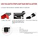 YITAMOTOR 60 inches LED Truck Tailgate Light Bar Strip, Double Row, Flexible Red White Reverse Stop Turn Signal Running Lights Stip for SUV RV VAN Trailer Pickup Car Towing Vehicle, No-Drill