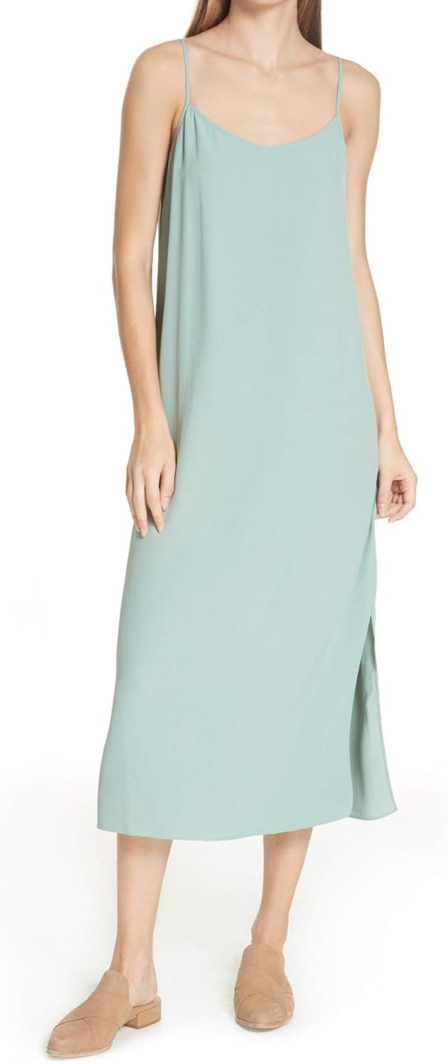 eileen fisher tencel slip dress