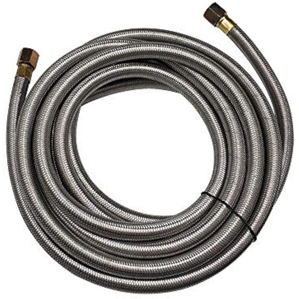 MENSI 16 Feet Stainless Steel Braided BBQ Grill Extension Propane Hose