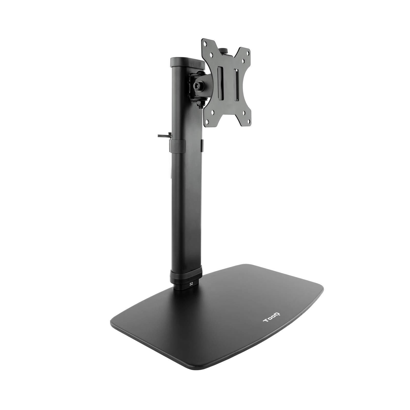 TOOQ DB1127TN-B Table Stand with Height Adjustment for 17" to 27" Screens, Black