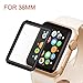 Apple Watch 38mm Full Coverage Screen Protector (Series 1, Series 2, Series 3), Atill Tempered Glass Screen Protector [Anti-scratch] [Bubble-free] for Apple iWatch