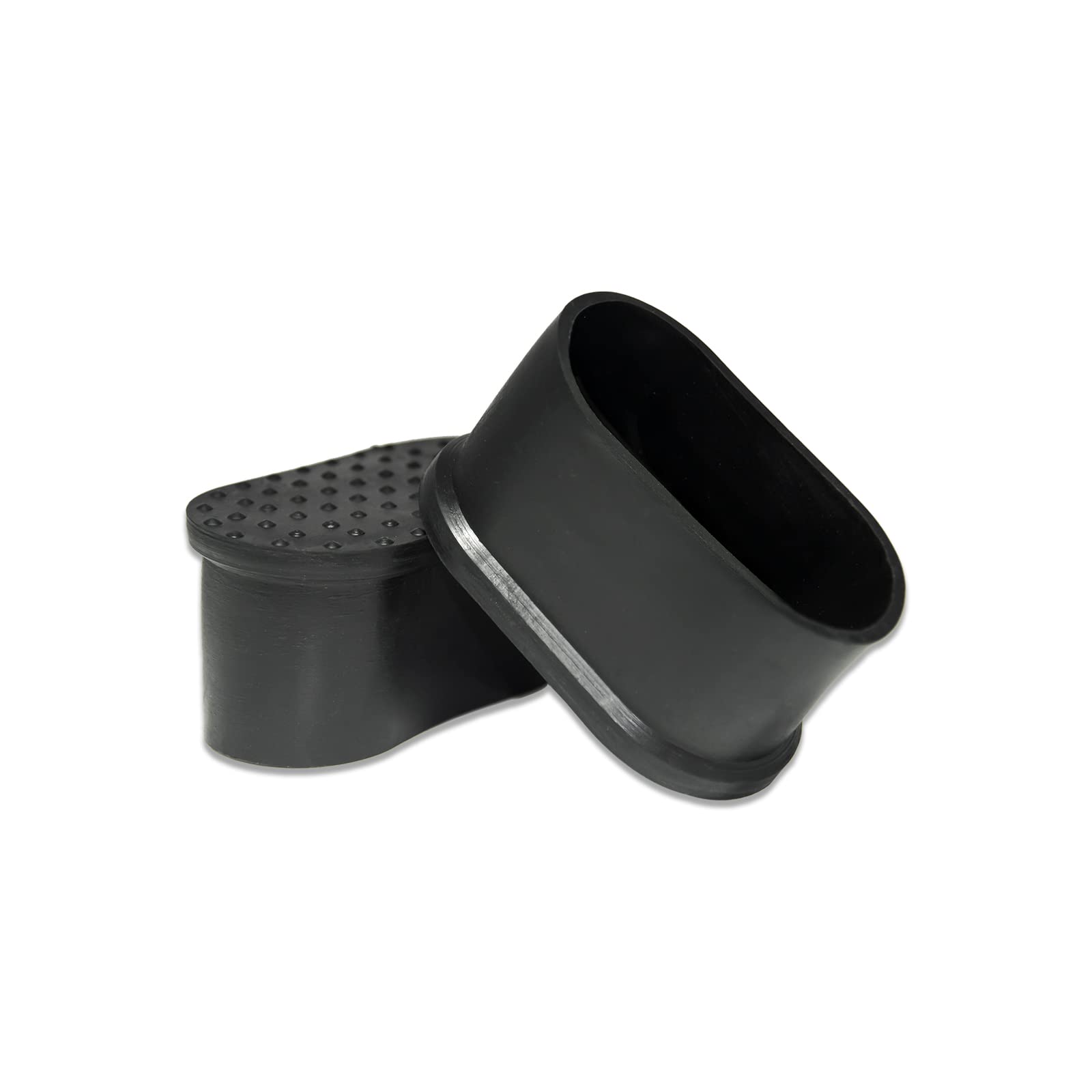 Flyshop 8Pcs Oval Chair Leg Caps Soft PVC Chair Leg Floor Protectors Furniture Table Covers, 1-3/16" X 2-3/8", 30mm x 60mm