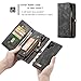 Galaxy Note 10+ Plus Wallet Case,AKHVRS Handmade Premium Cowhide Leather Wallet Case,Zipper Wallet Case [Magnetic Closure]Detachable Magnetic Case & Card Slots for Samsung Galaxy Note 10+ Plus - Black