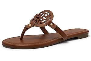 katliu Women's Flat Sandals Flip Flop Sandals Comfortable Dressy Thong Sandals