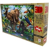 Haward Robinson Super 3d Puzzle 500 Piece -Junior Jungle