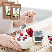 Semillas de chía orgánicas crudas - Proteína vegetal vegana para ...