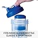 BlenderBottle GoStak Twist n' Lock Storage Jars, 40cc 4-Pak, Aqua