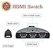 HDMI Switch 3 Port Switcher Hub with Pigtail Cable Supports 3D 1080P HD Audio for HD TV 3 in 1 Out …