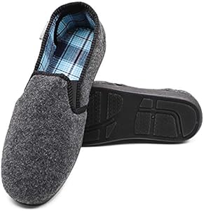 mens slippers for wide feet