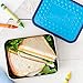LunchBots Lite Bento Box Lunch Bundle - Includes Two Bento Boxes - One Section and Three Section Stainless Steel Containers and Silicone Cups - Eco-Friendly, Dishwasher Safe, BPA-Free - Ocean