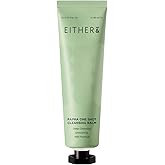 EITHER& PAPHA One Shot Cleansing Balm, Korean 2-in-1 Melting Makeup Remover & Gentle Oil-to-Milk Cleanser with Papaya Enzyme & PHA, Hydrating & Smoothing (2.70 fl. oz.)