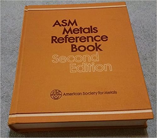 Amazon Com Asm Metals Reference Book A Handbook Of Data About Metals And Metalworking 9780871701565 American Society For Metals Books