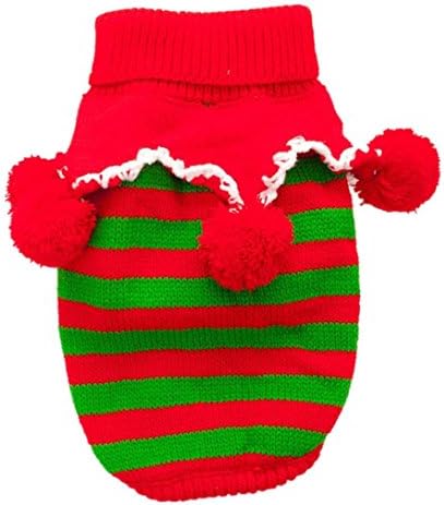 LINGERY Merry Christmas Pet Dog Cat Warm Knitwear Sweater Puppy Knitting Coat