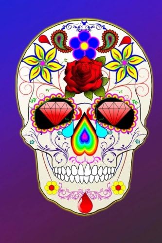 Diamond Sugar Skull Journal: 160 Page Lined Journal/Notebook Paperback – August 22, 2015