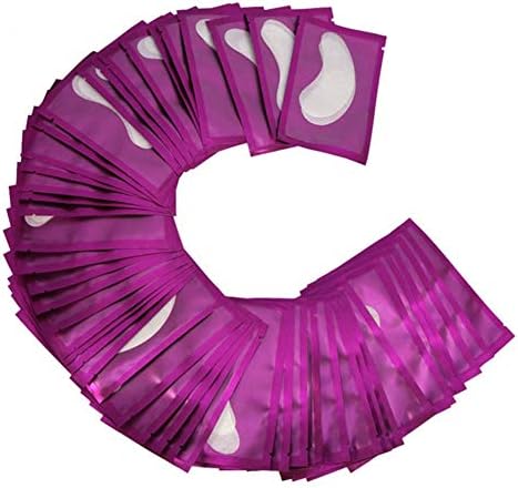 150 Pairs Set,Under Eye Pads, Lint Free Lash Extension Eye Gel Patches for Extension Eyelash Eye Mask Beauty Tool(Pad Patch Sticker Tape Beauty Tool Purple)