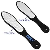 EZGO Ultimate Foot File Callus Remover - Double Sided Grinding, Long Lasting Stainless Steel Colossal Pedicure Foot Rasp Callus Removal, Removes Callus for Extra Smooth and Beauty Foot, Black