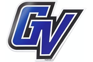 NUDGE PRINTING Grand Valley Stickers GVSU Blue GV Premium Heavy-Duty Waterproof Decal for Cars, Windows, Laptops, Water Bottles, and Coolers (Grand Valley State University)