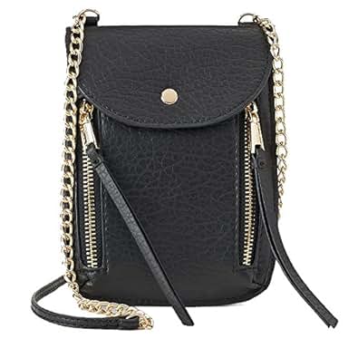 www.bagssaleusa.com Juicy Couture Mini Phone Crossbody Bag Purse - Black: Shoes