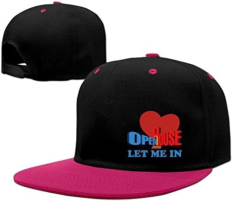 Cool Fancy Design Open Your Heart Hip-Hop Baseball Cap Pink