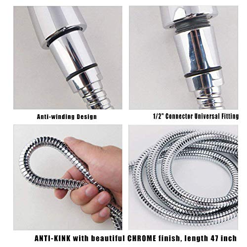 Xelparuc Dog Shower Sprayer Set for Dog Washing & Pet Bathing, Arm Diverter with Hand Shower Head and Hose
