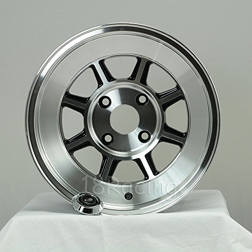 4 PCS ROTA SHAKOTAN WHEELS 15X8 PCD:4X110 OFFSET: 10 HB:73 FULL POLISH BLACK