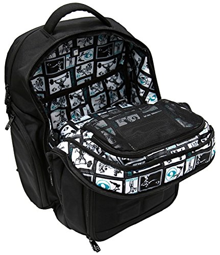 6 Pack Fitness Expedition Backpack W/ Removable Meal Management System 300 Black/Neon Blue w/ Bonus ZogoSportz Cyclone Shaker