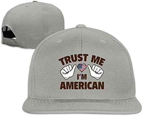 Love Heart Trust Me I'm American Wordmark Adjustable Snapbacks