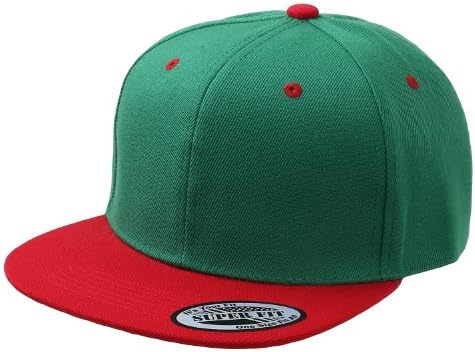 Blank Adjustable Flat Bill Plain Snapback Hats Caps (All Colors)