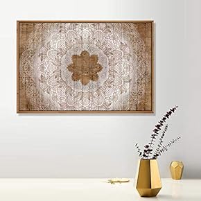 Framed Canvas Wall Art for Living Room, Bedroom Flower Pattern Canvas Prints for Modern Home Decoration Ready to Hang - 16"x24" inches