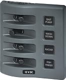 Blue Sea Systems WeatherDeck 12V DC Waterproof Switch Panel - 4 Position