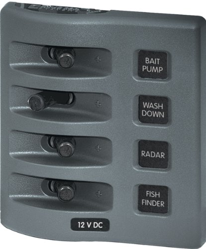 Blue Sea Systems WeatherDeck 12V DC Waterproof Switch Panel - 4 Position