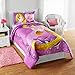 N2 4 Piece Kids Cute Girls Disney Rapunzels Sheet Set Full Sized, Childrens Tangled Bedding Purple White Pink Hearts Magical Pattern Besties Rule, Polyester