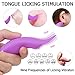 Sex Toys Clitoral Vibrator Small Tongue Licking Massager Sensual Games Oral Adult Toy for Virgin Foreplay Entertainment for Women Men Couples Silicone Waterproof (Purple)thumb 1