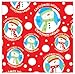 Premium Christmas Gift Wrap Juvenile Wrapping Paper Bulk for Men, Women, Boys, Girls, Kids 6 Different 16 ft X 30 in Rolls Included Xmas Santa, Snowman, Snowflake