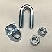 Wire Rope Clamp 1/4 inch 12 Pack Zinc Plated - Wire Rope Clip - Cable Clamps - Yardware etcetera