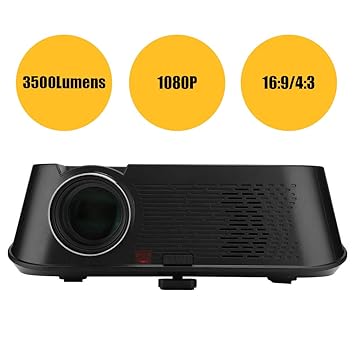 Proyector portátil,3500LM 1080P HD Video Proyector,Proyector De ...