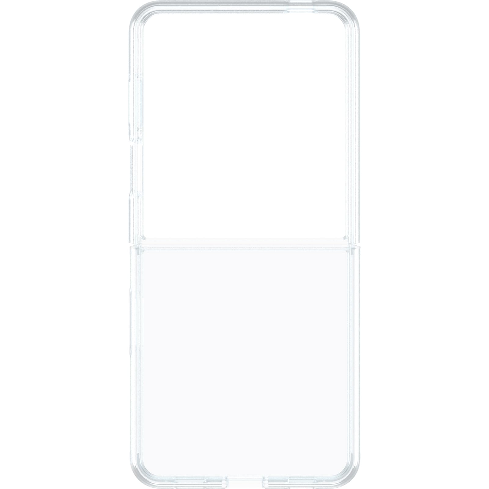 Photo 1 of OtterBox Galaxy Z FLIP7 Thin Flex Series Case - Clear, Ultra-Slim, Hard case with Soft Edges, 5G and Wireless Charging Compatible
