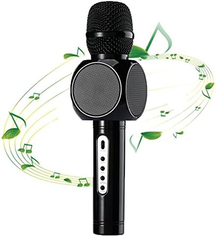 Wireless Microphone Karaoke,Comwinn Bluetooth Portable Karaoke Player Speaker for Apple iPhone iPad Android Smartphones Laptop PC,Home KTV Outdoor Party Music Playing Singing Anytime (Black)