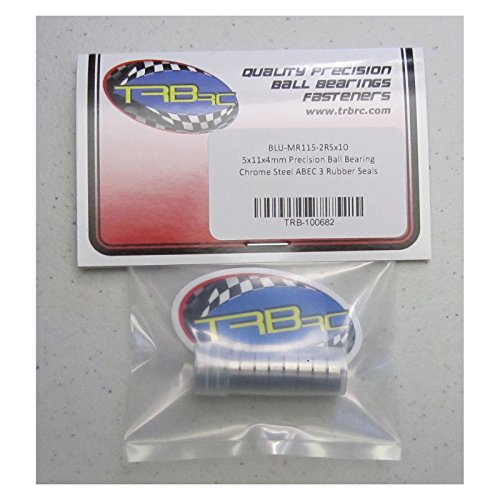 Traxxas 5116 5x11x4mm Replacement Precision Ball Bearings MR115-2RSBU (10)