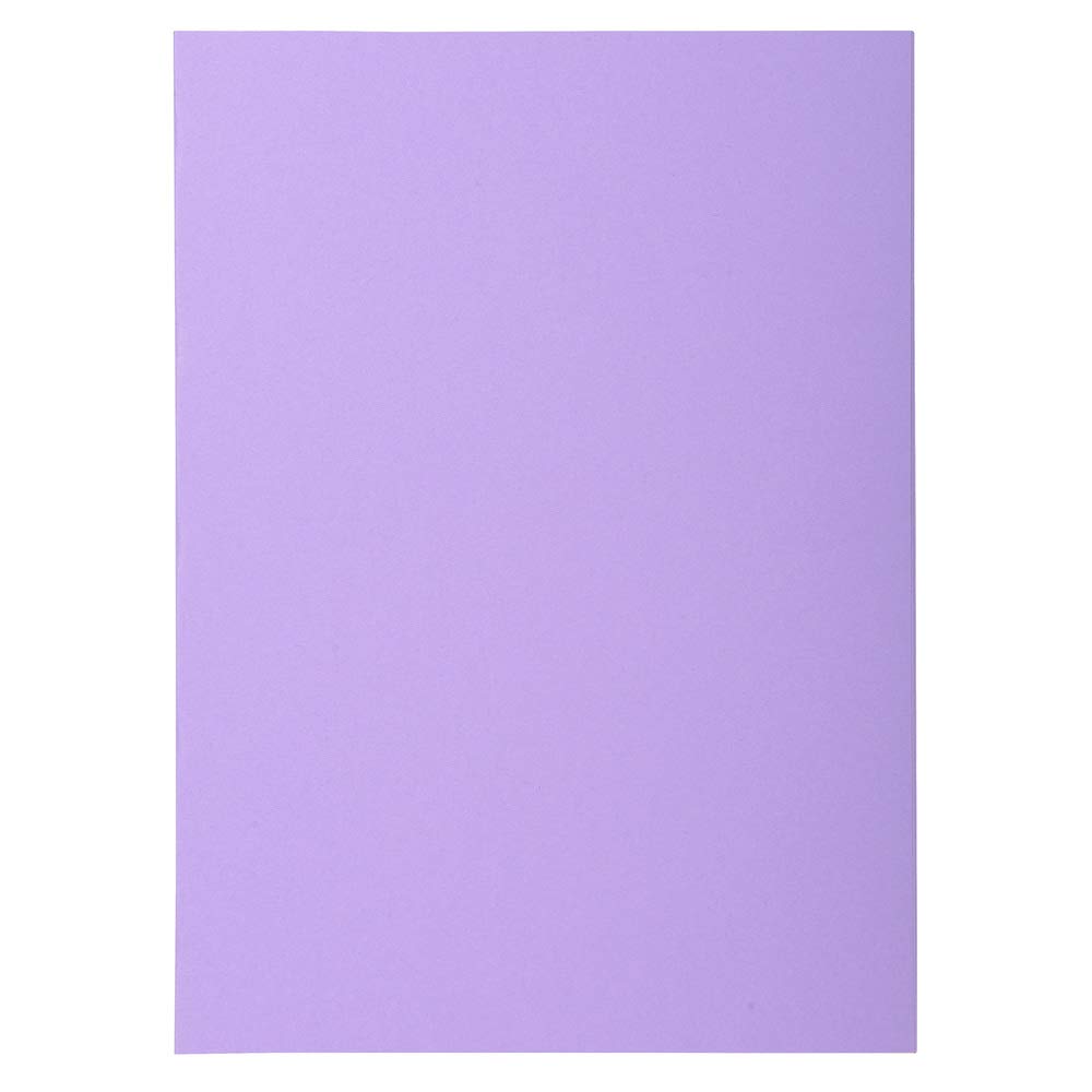 Exacompta - Ref 850116E - Super Square Cut Folders - 22 x 31cm in Size, Suitable for Storing & Holding A4 Documents, 60gsm Material - Purple (Pack of 100)